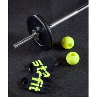 Перчатки для фитнеса WG-102, черный/ярко-зеленый