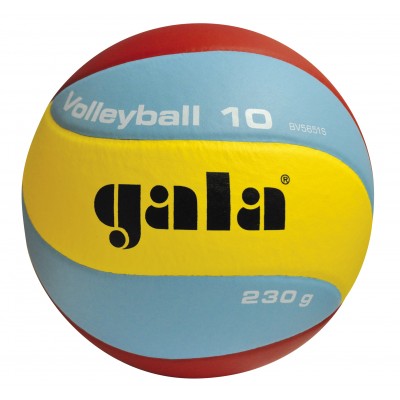 Мяч волейбольный GALA Volleyball 10 тренировочный клееный (PU) BV 5651 S Желто-сине-красный